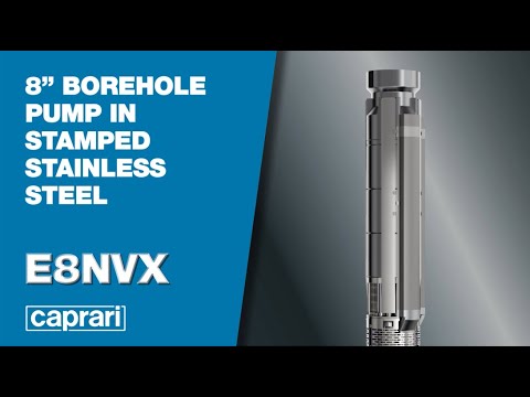 E8NVX - Borehole pumps in stamped stainless steel